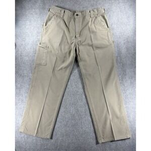 Carhartt B151 DKH Loose‎ Original Fit Work Pants 36x30 Khaki Canvas Cotton